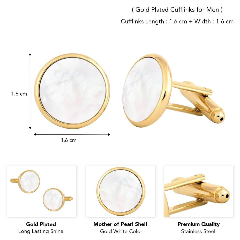 Stylish Cufflinks Classic Formal Accessories For Men. : PX9CL160GW