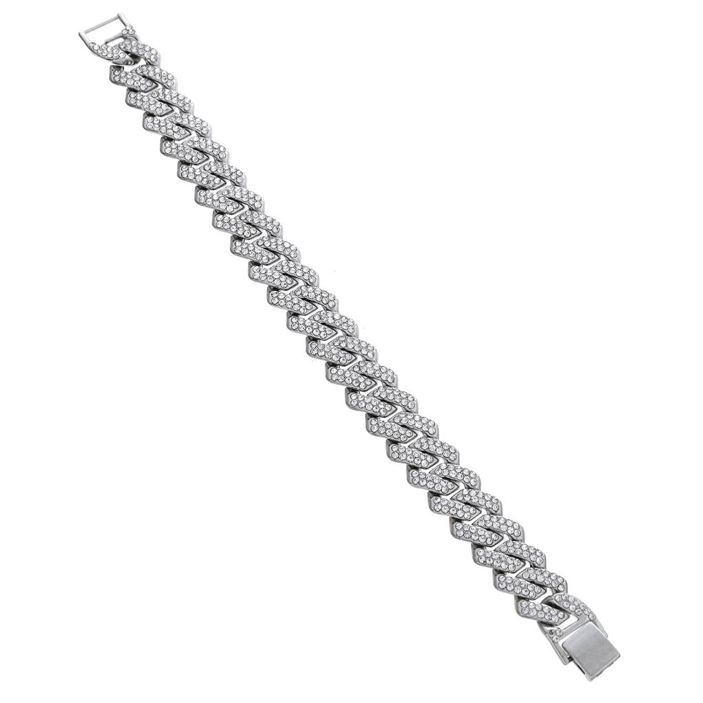 Eclipse Regal Elegance American Diamond Men'S Bracelet : 8905124542776