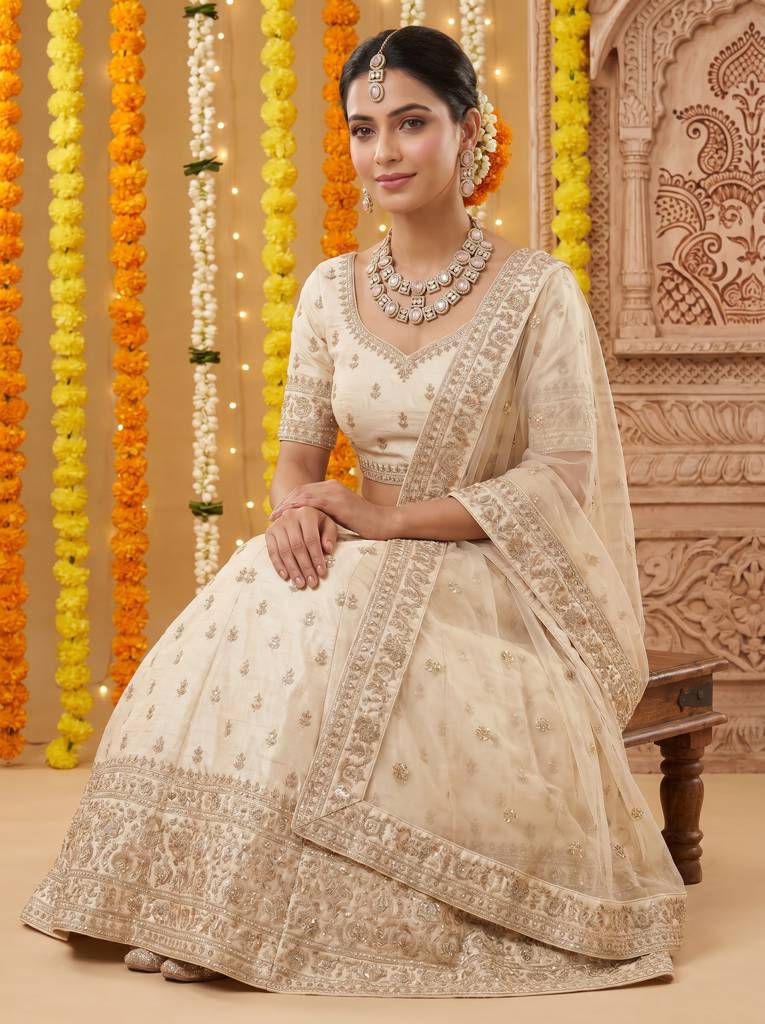 Bridal Double Layer Jewellery Set : HBN-44-PINK