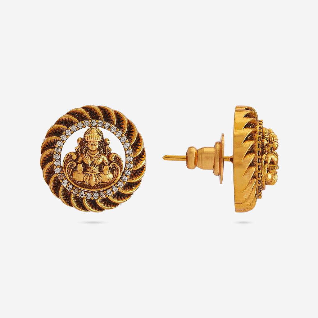 White Gold - Plated Festive Antique Earring - 444576 : 444576