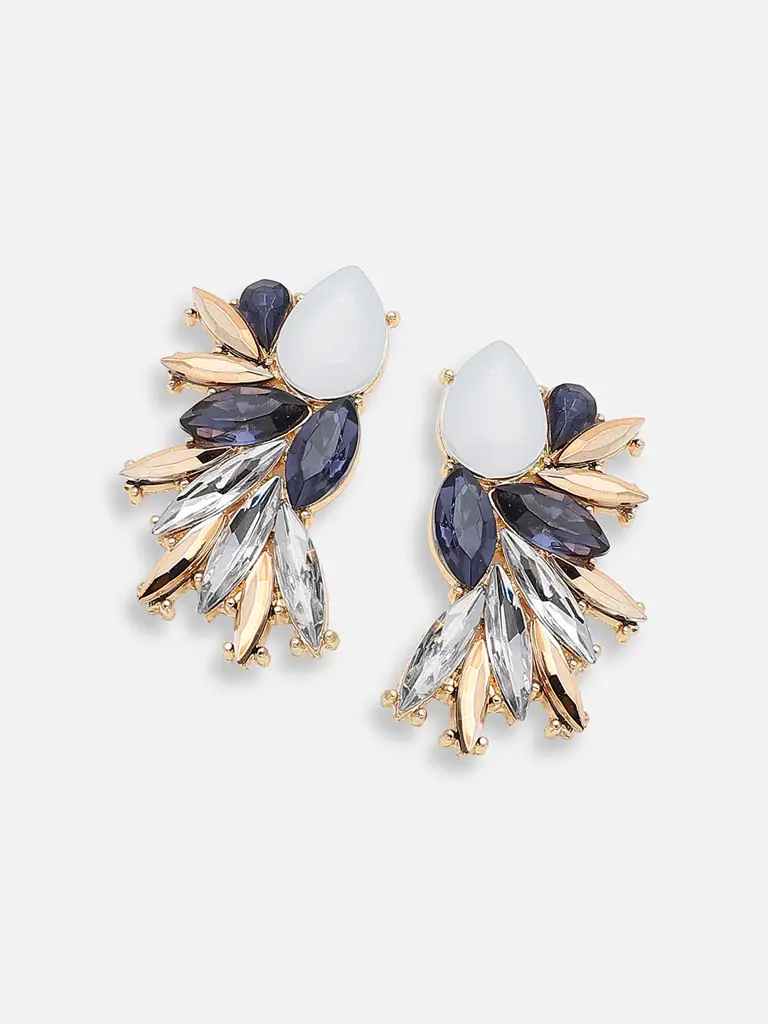 Lakeisha-Gold Plated Party Designer Stone Drop Earring For Women : SOHEAR4100