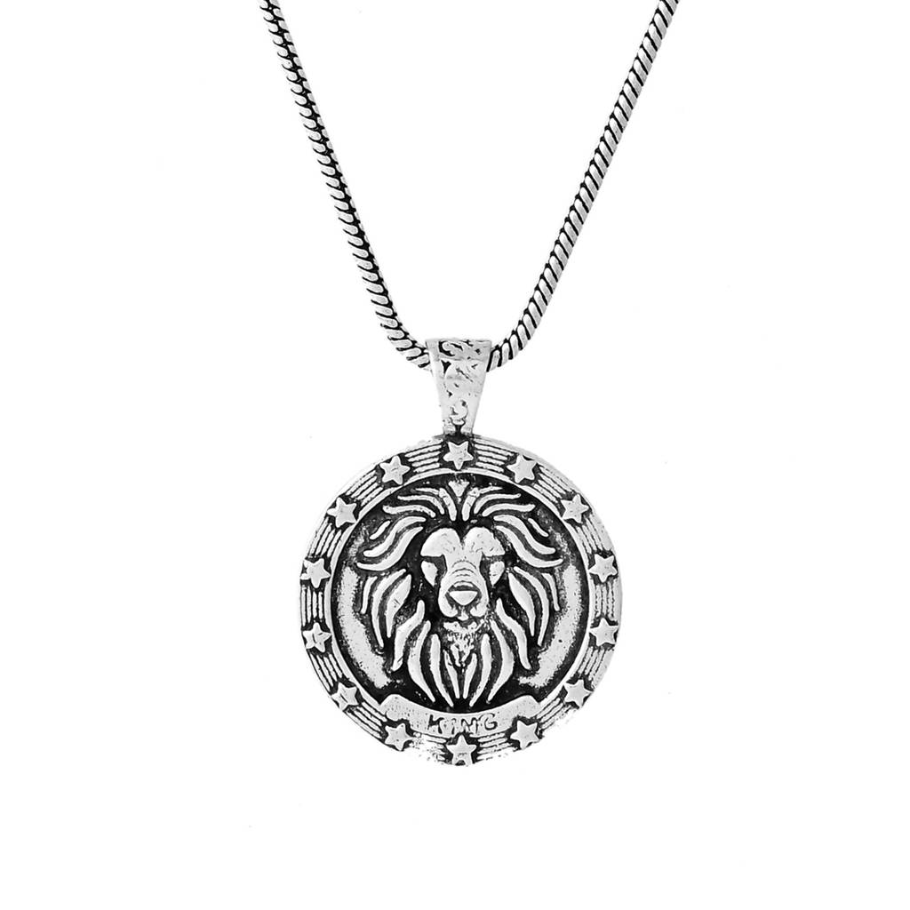 Statement Silver Roar Mens Pendant : 8905124565638