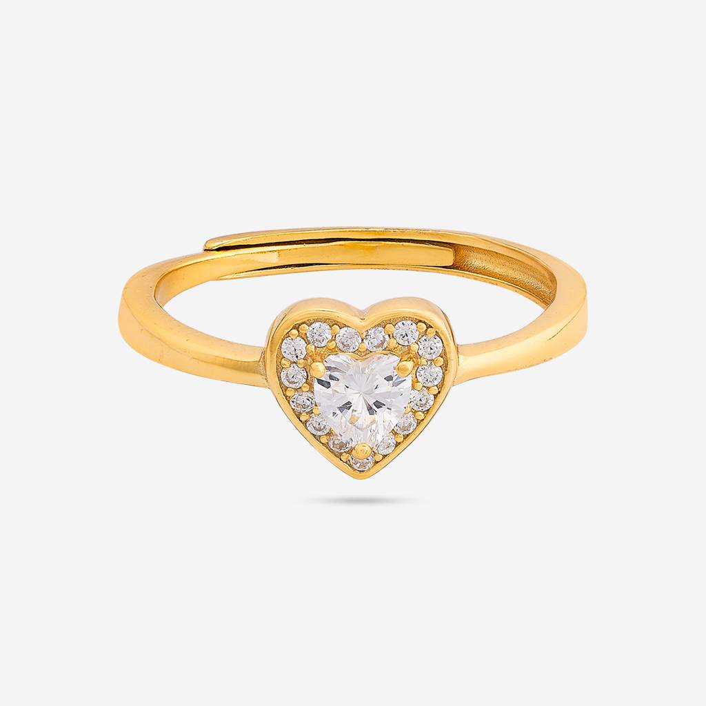 White Gold - Plated Office Wear Silver Finger Ring - 453304 : 453304