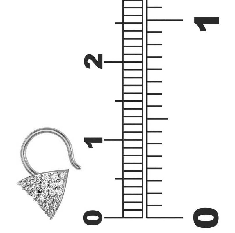 Avsar 9K Bis Hallmarked | Nosepin For Women/Girls |  Avno016 : AVNO016WC