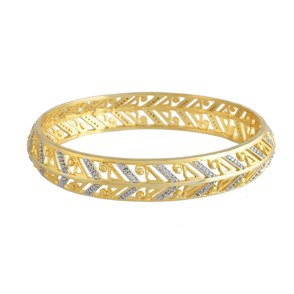 Alpana Timeless Elegance Bangle|Bangles For Women|Women Bangles|Gold Bangles For Women|American Diamond|Festiv : 8905124543407