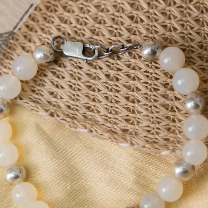 Moonstone Silver Bracelet : ZV-BRC-NAT-003