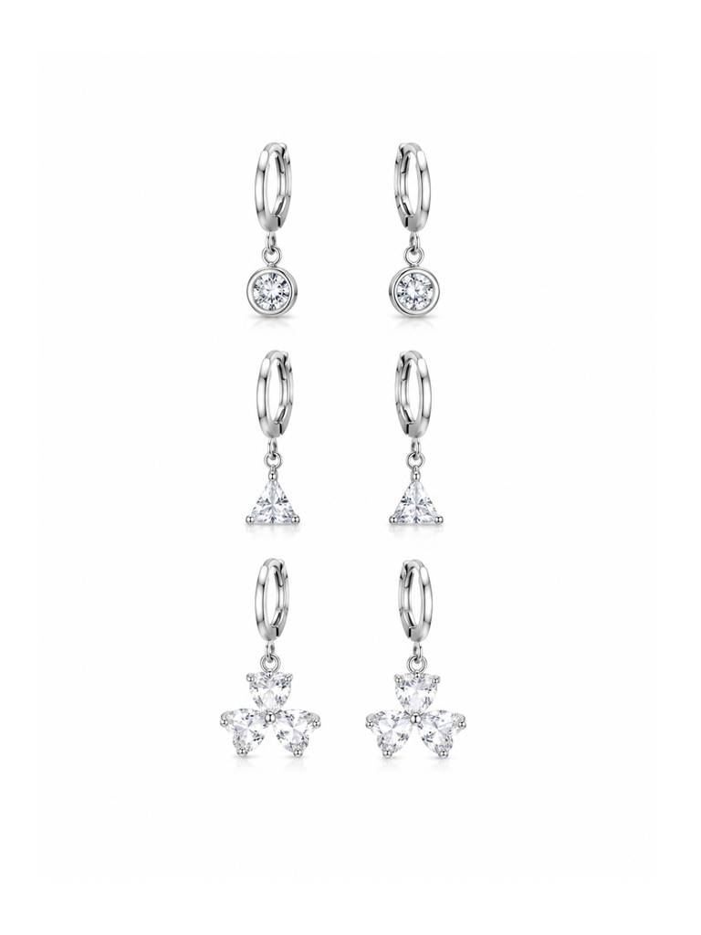 Party Night Earring Stack (Set Of 3) : Z-ZS-ER-304