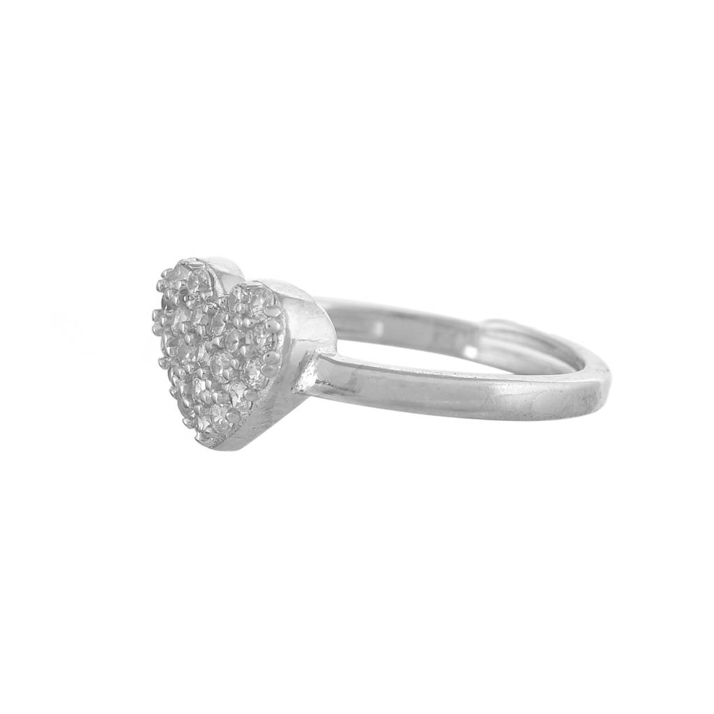 Valentine'S Day Timeless Heart Silver Ring : 8905124554427