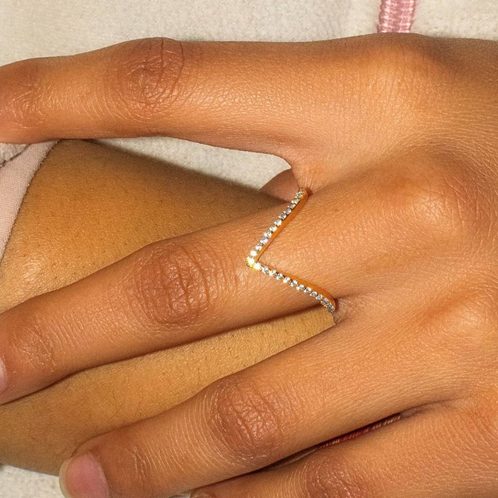 18K Gold Vermeil |Synergy Vanki Ring| Pure 925 Sterling Silver With The Thickest Gold Layer : TSRI-SYN-17-18G-11028