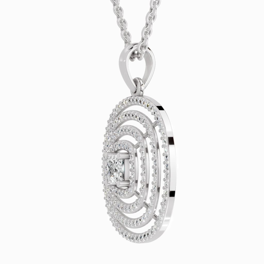 Lab Grown Diamond 1.32 Carat Pendant 14K : SPP20035-PD-14KW-132CT