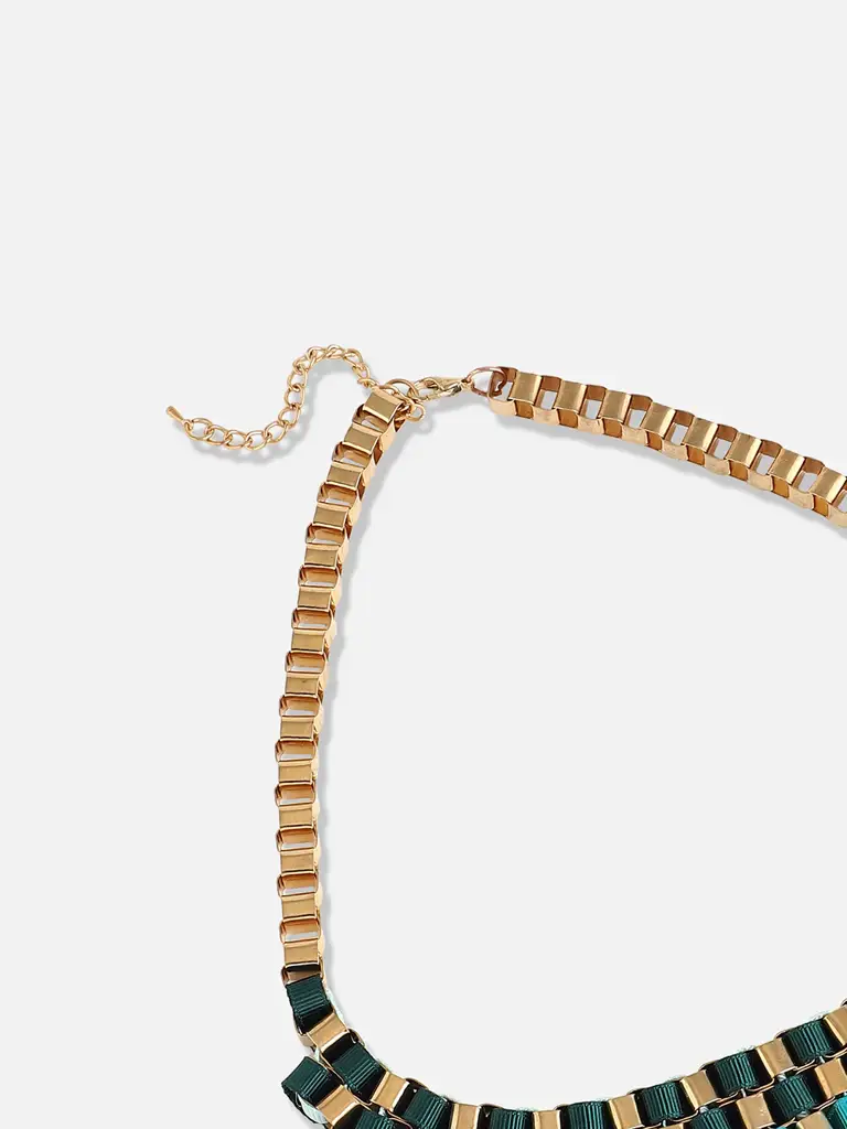 Yareli-Gold Plated Designer Stone Party Necklace For Women : SOHNCK3081