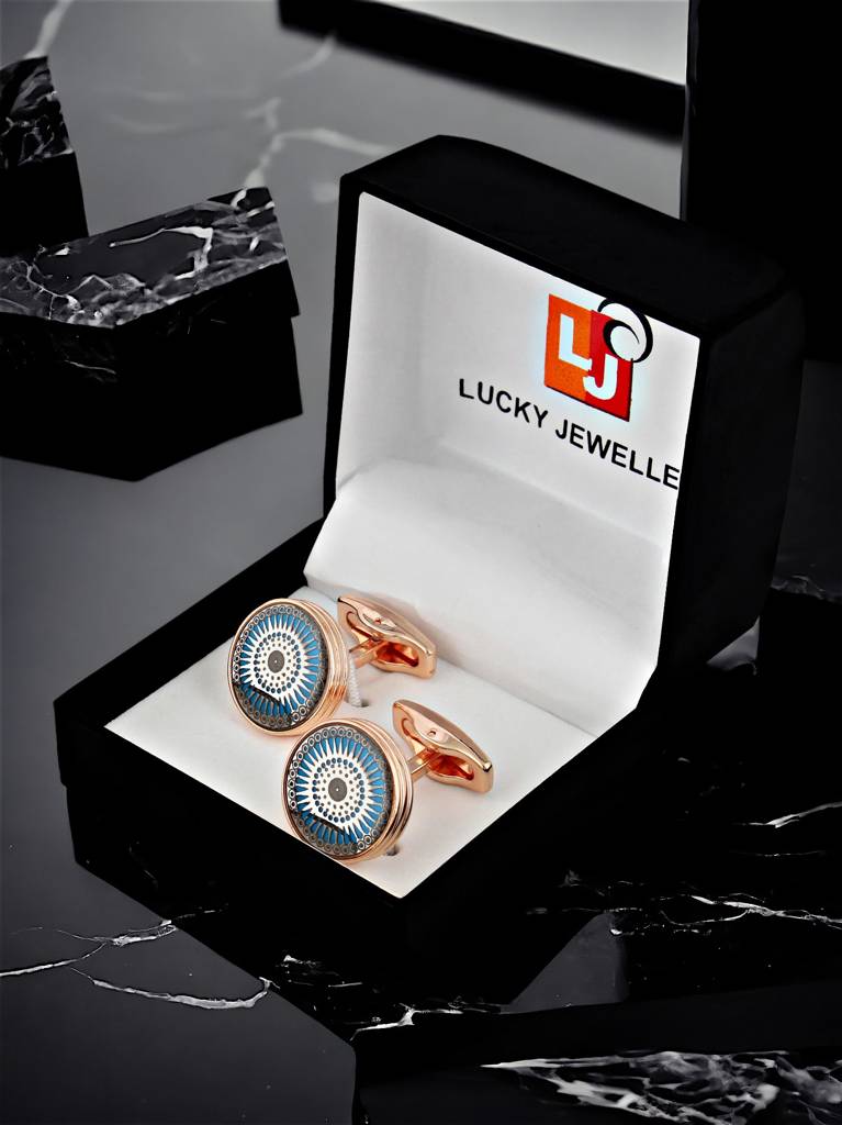 Men Jewellery Sleeve Button Cuff Shirt Button, Blazer Cufflinks Pair Set For Men : 290-CHC4-1075-C