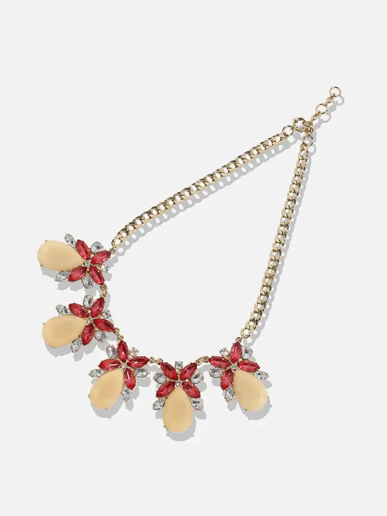 Jai-Multi-Colour Acrylic Crystal Necklace : SOHNCK3588