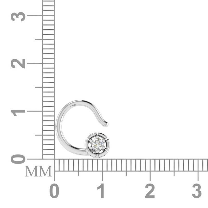 Avsar 9K Bis Hallmarked | Nosepin For Women/Girls |  Avno034 : AVNO034WC