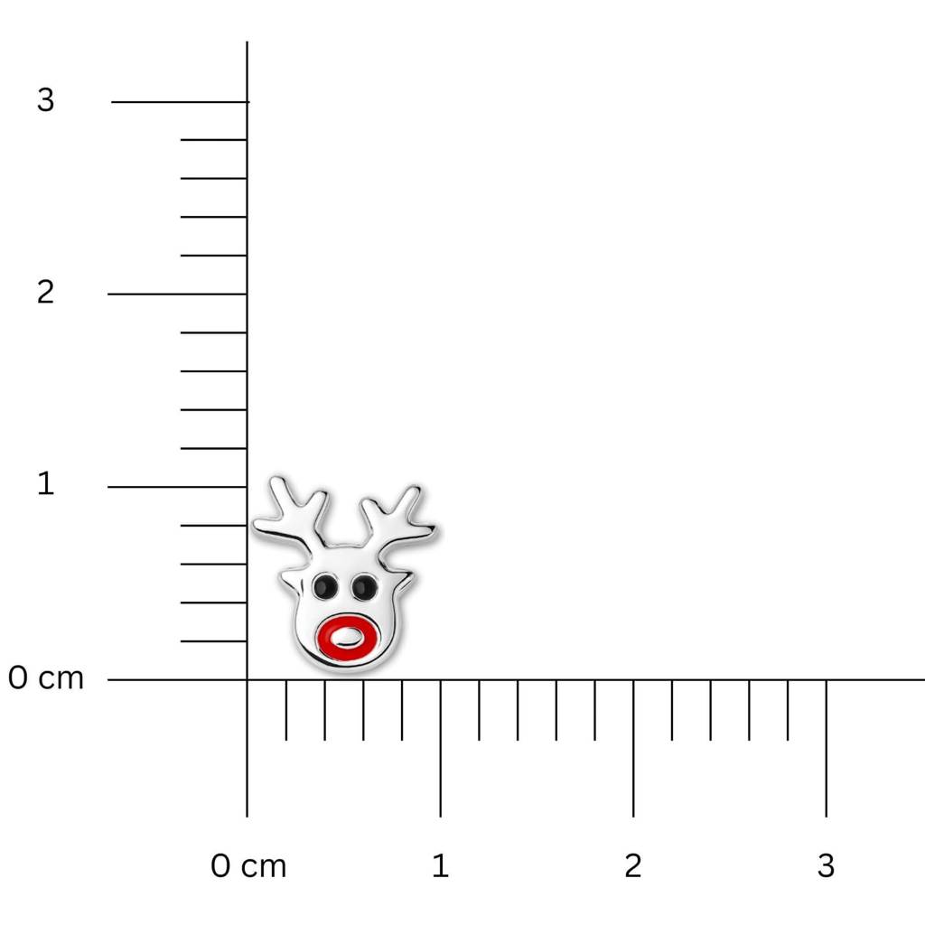 Christmas Reindeer & Bell Enamel Stud Earrings : NERWW01400334