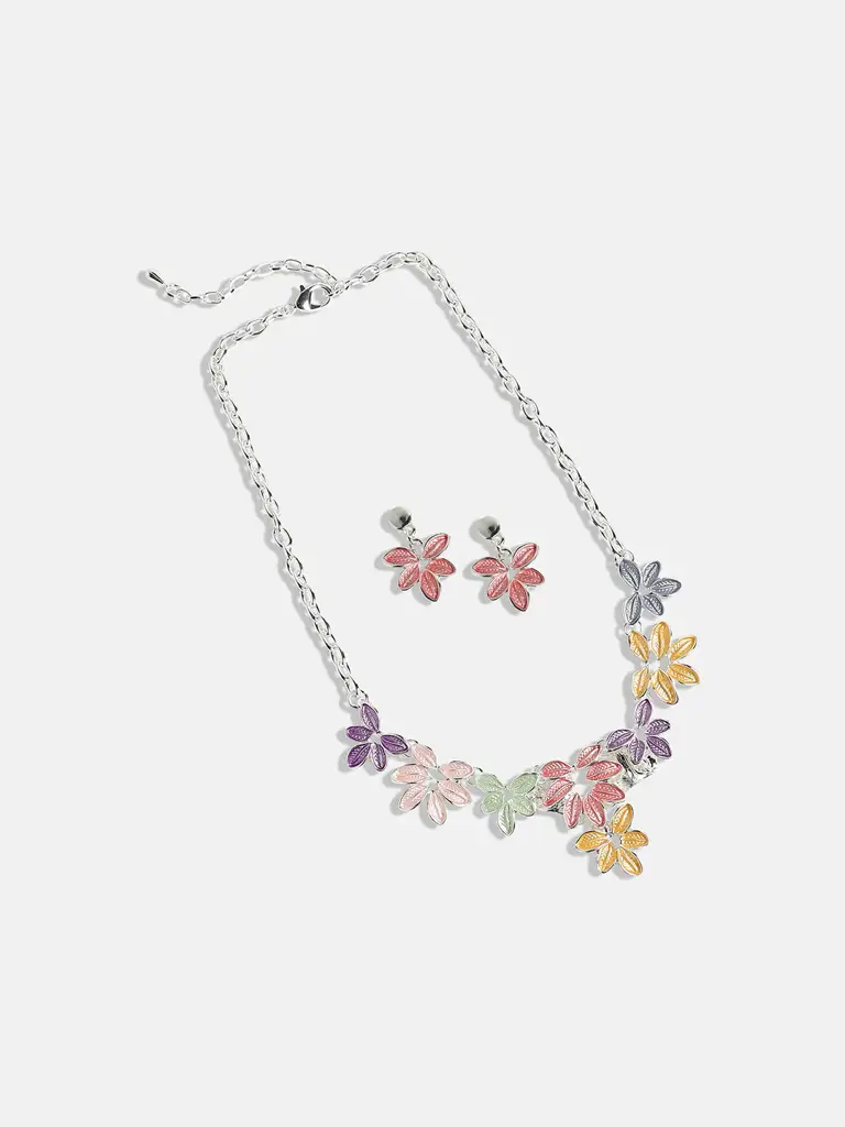 Sanmita-Women'S Multicolour Pastel Foliage Jewellery Set : SOHIJS9776