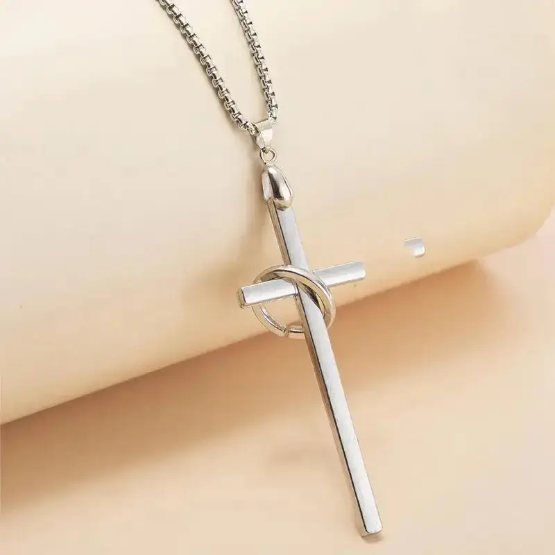 Redeemer Cross Silver Chain : MN1S0014