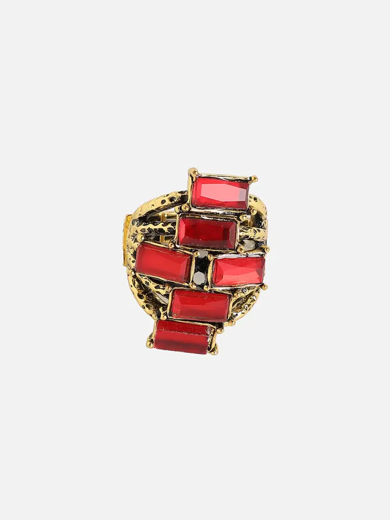 Barsha-Women'S Stacked Stone Cocktail Ring : SOHIRG8571