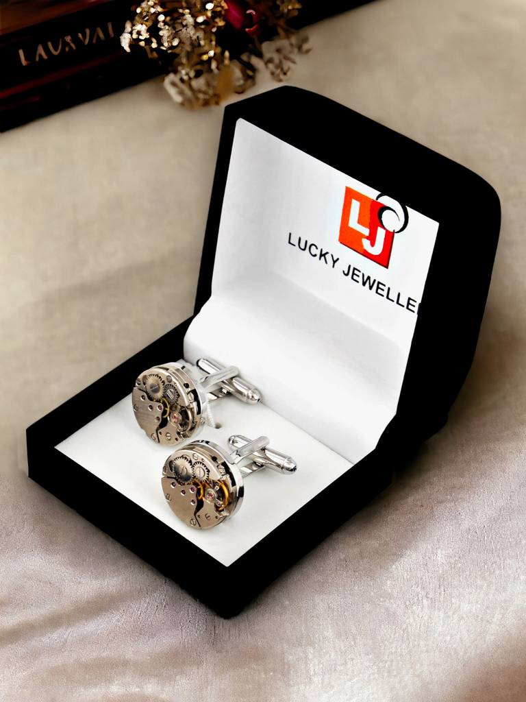 Men Jewellery "Sleeve Button Cuff Shirt Button", Blazer Cufflinks Pair Set For Men : 1790-CHC4-1104-S