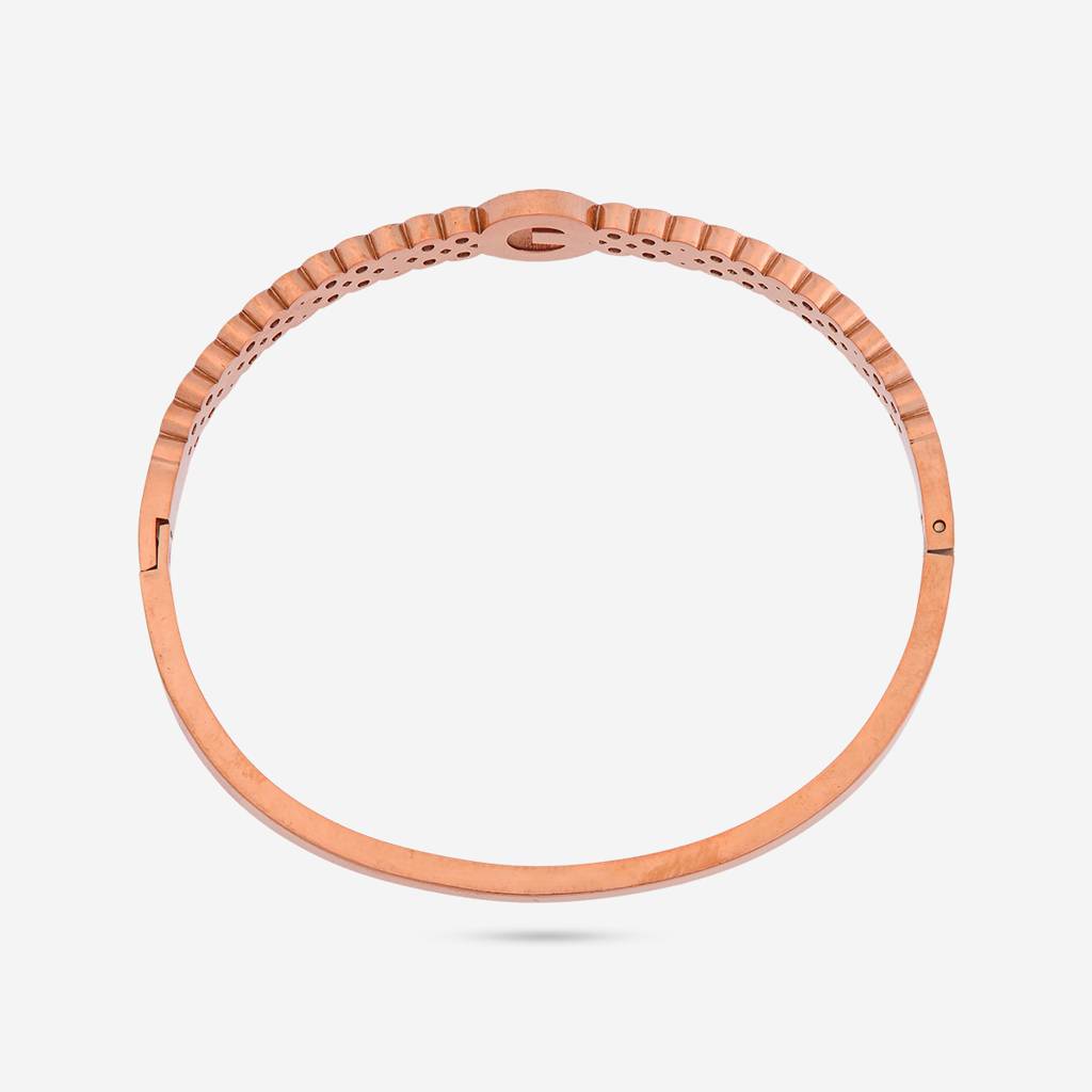 White Rose Gold - Plated Casual Wear Trendy Kada - 464293 : 464293