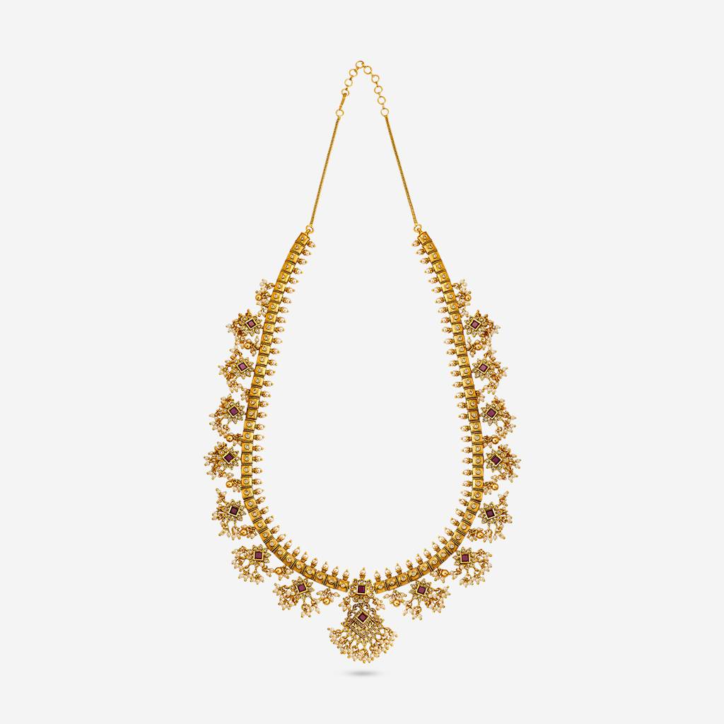 Ruby Gold - Plated Bridesmaid Antique Necklace - 457146 : 457146