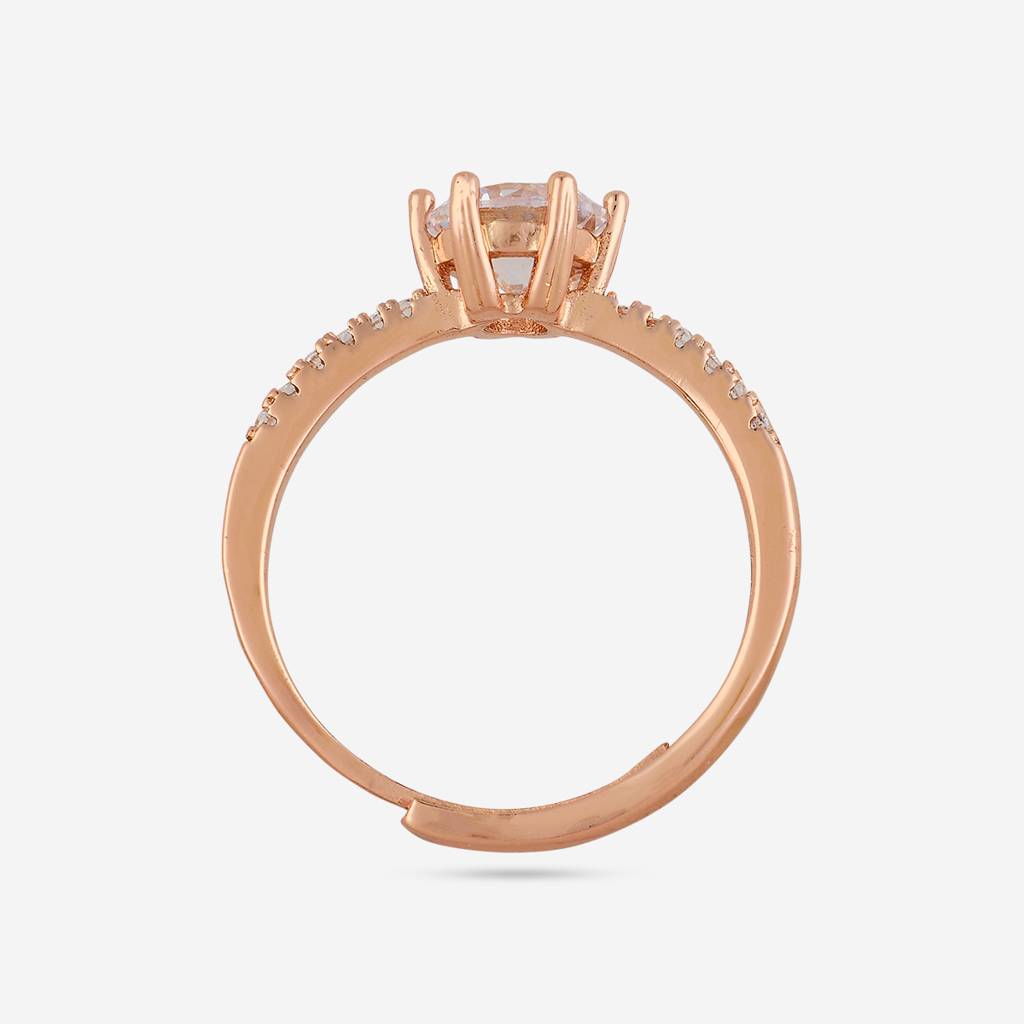 Gold Plated Casual Wear Trendy Zircon Finger Ring - 475398 : 475400