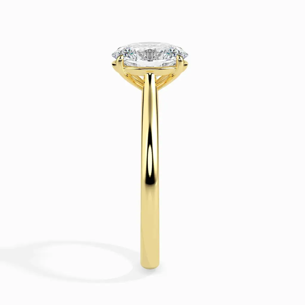1 Carat Oval Solitaire Ring : 14kRoseZNR87F10