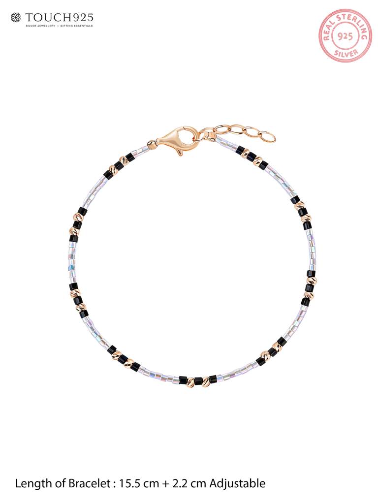 Silver Black & Gold Kids Jewellery : DKD4