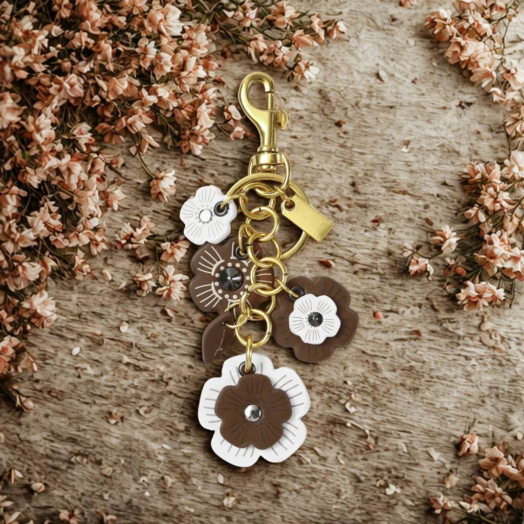 Mini Floral Bag Charm : C-BG-0017-BR