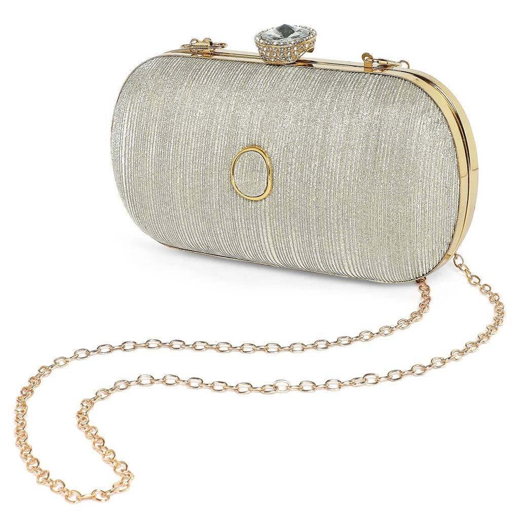 Clutch Purses For Women Handmade Evening Sling Handbag Stylish Bridal Fashion Clutch Bag For Girls (C116C) : C116G