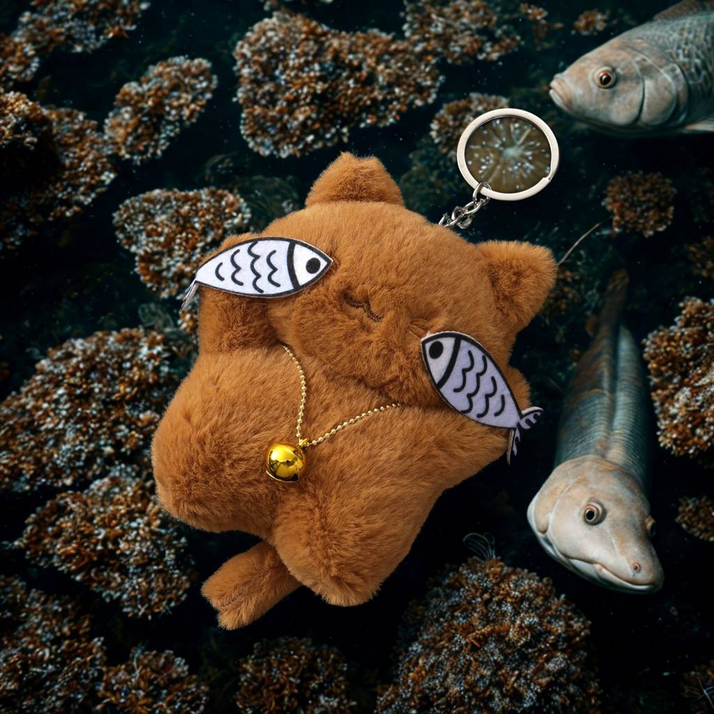 Fish Eye Teddy Bag Charm : C-BG-0029-BR