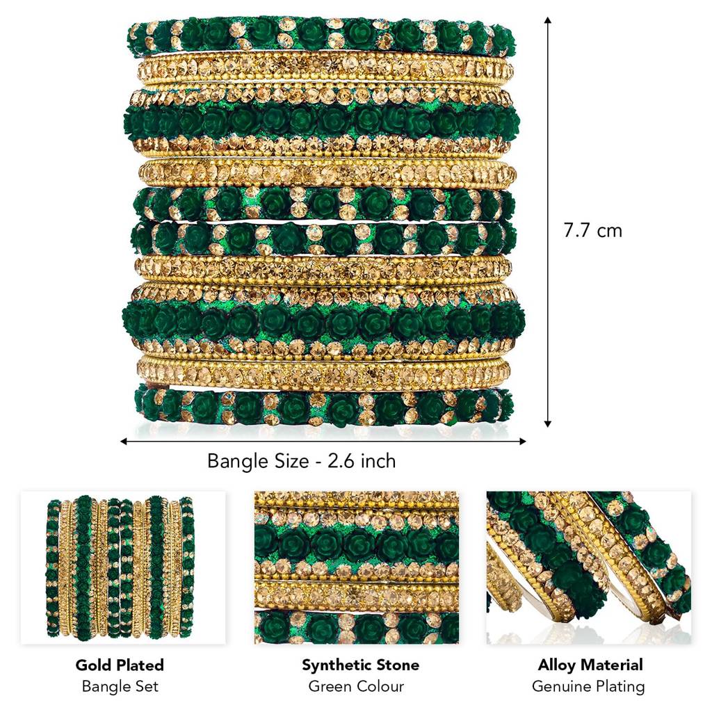 Ethnic Bangles Chuda Set Traditional Jewellery For Women : PF51B35G