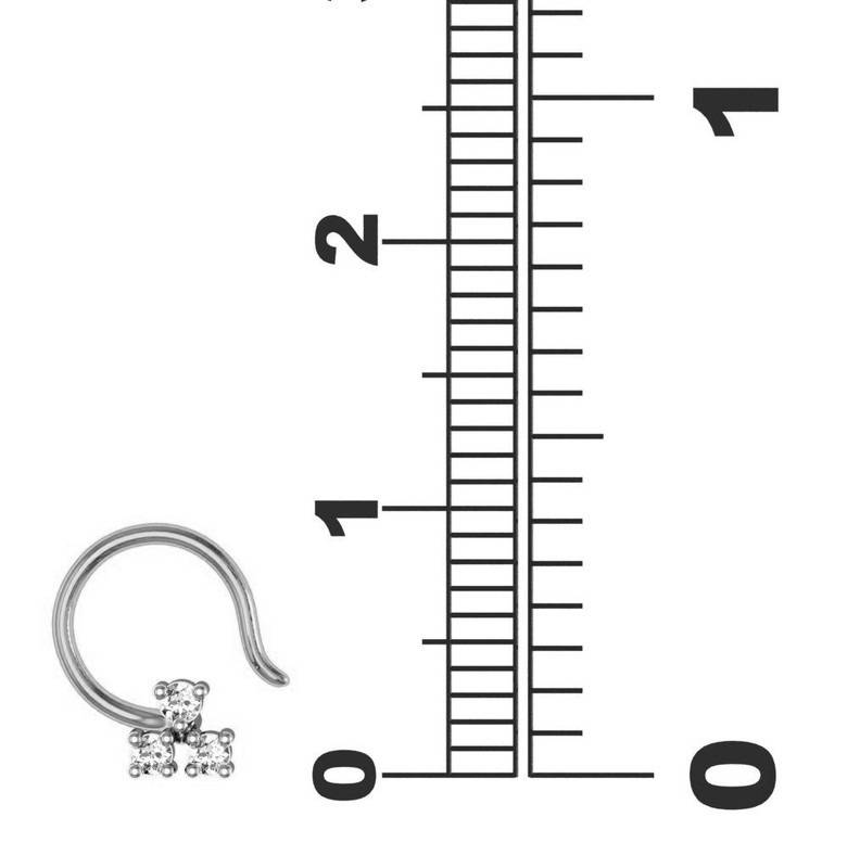 Avsar 9K Bis Hallmarked | Nosepin For Women/Girls |  Avp002 : AVP002WC