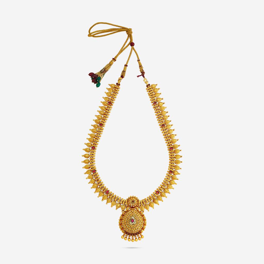 Ruby Gold - Plated Bridesmaid Temple Necklace - 442512 : 442512