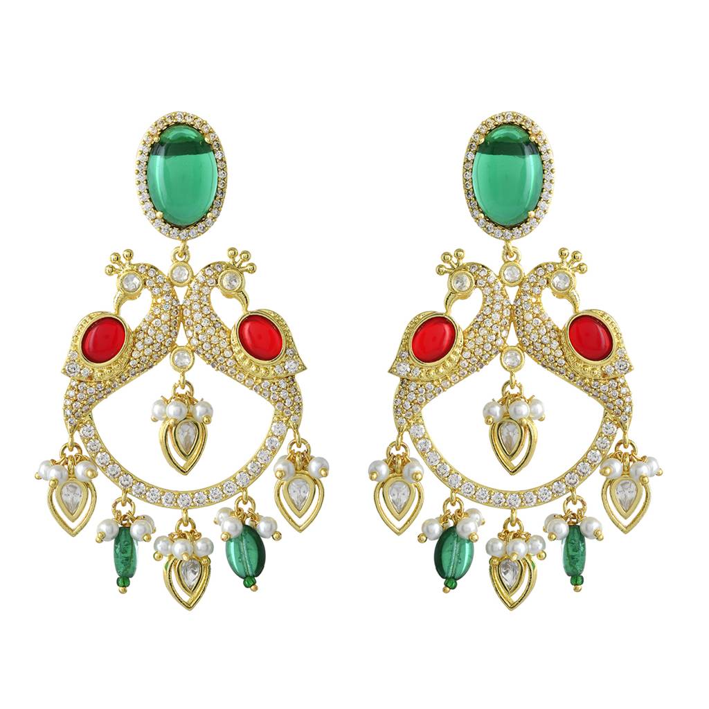 Panchhi Mayurika Chandbali Earrings : 8905124548556