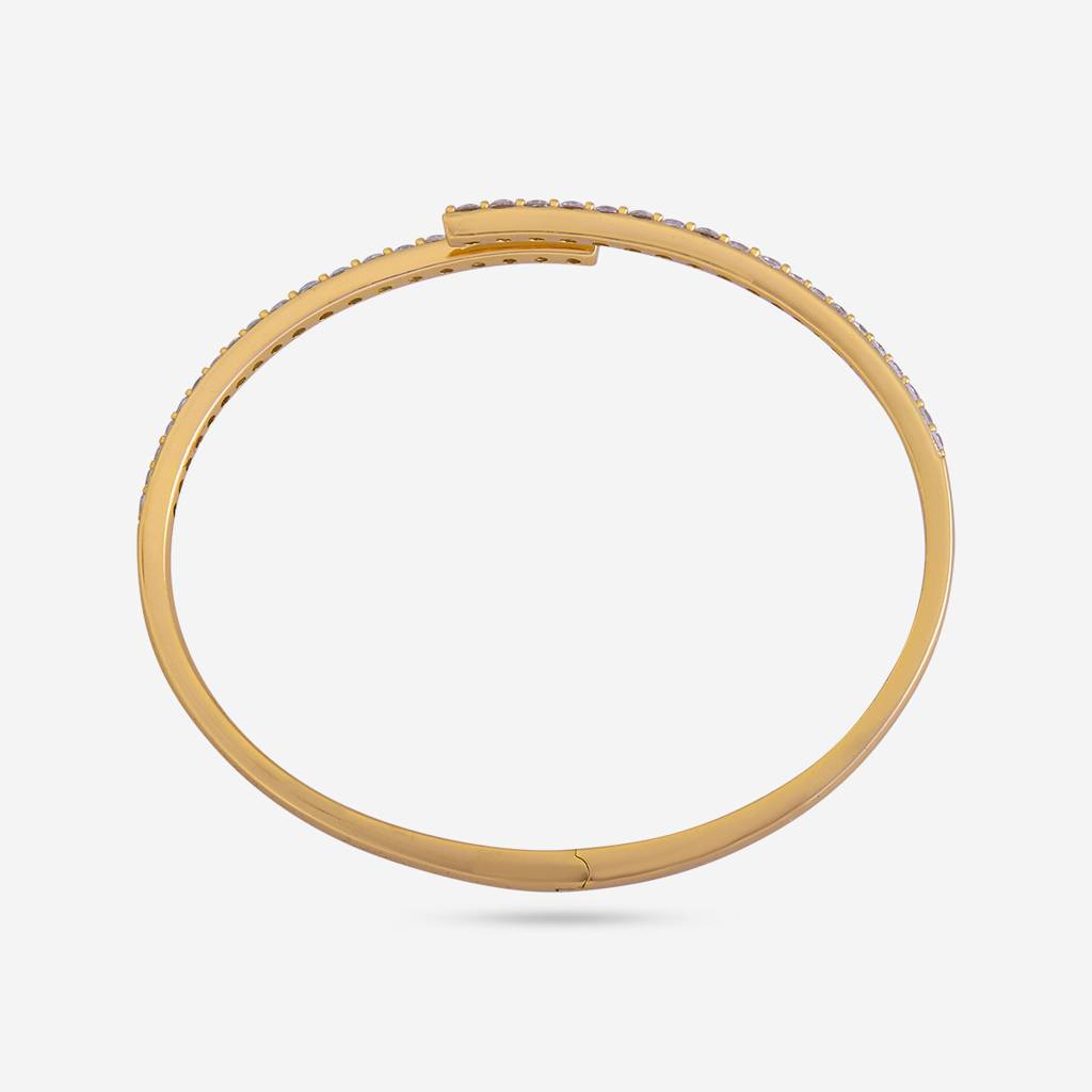 White Gold - Plated Office Wear Silver Kada - 465933 : 465933