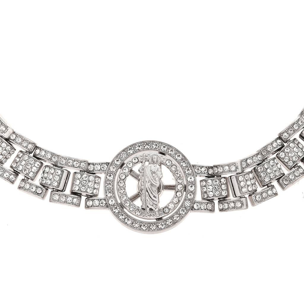 Eclipse Luxe American Diamond Men'S Necklace : 8905124542783