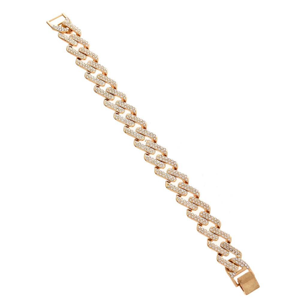 Eclipse Alpha American Diamond Men'S Bracelet : 8905124542813