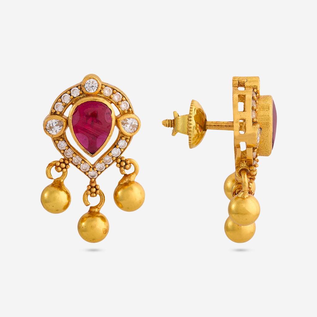 Gold - Plated Festive Temple Pendant Set - 426691 : 426690
