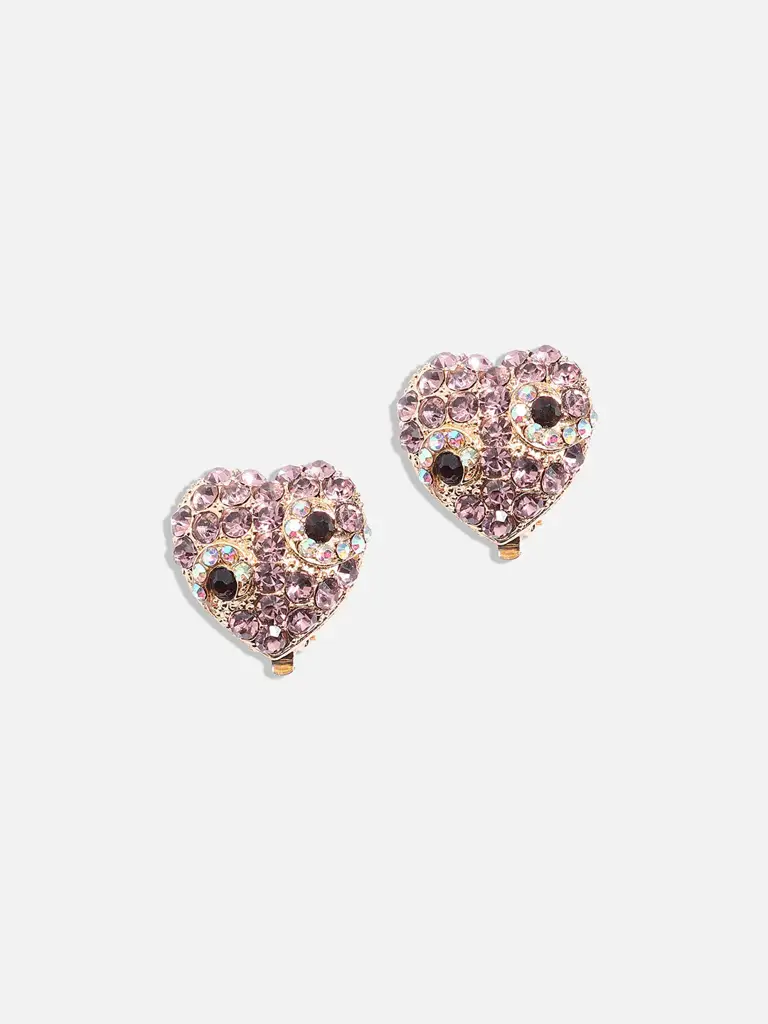Lavleen-Women'S Crystal Heart Stud Earringss : SOHIER8037