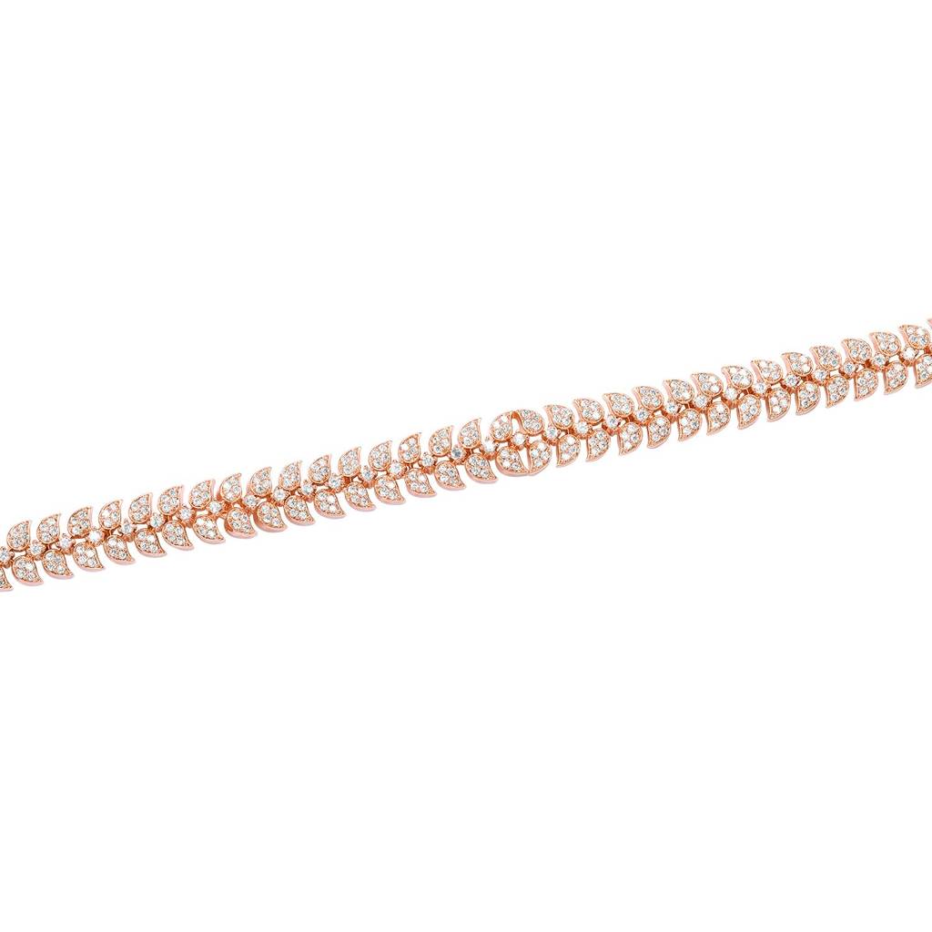 Rose Gold Plated Cubic Zirconia Studded Ethnic Belly Chain Kamarbandh Jewellery For Women : PF67BLT215C