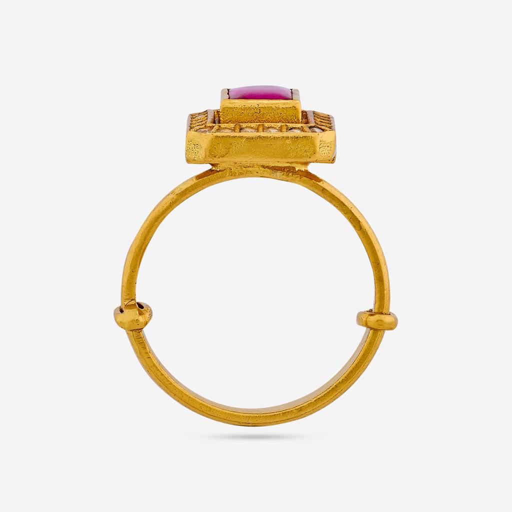 Ruby Gold - Plated Bridesmaid Temple Finger Ring - 452243 : 452243