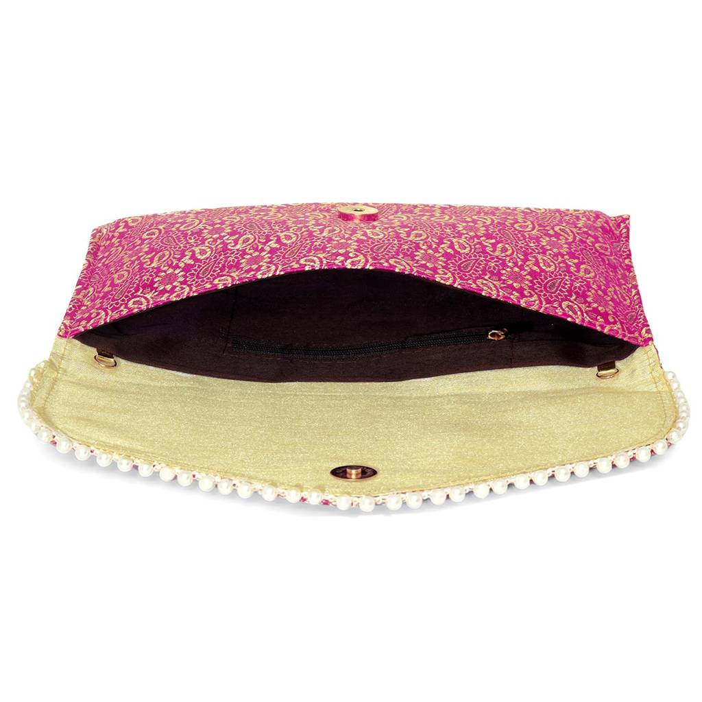 Ethnic Clutch Bag For Women Fancy Evening Purse Bag For Girls : C180RP-S
