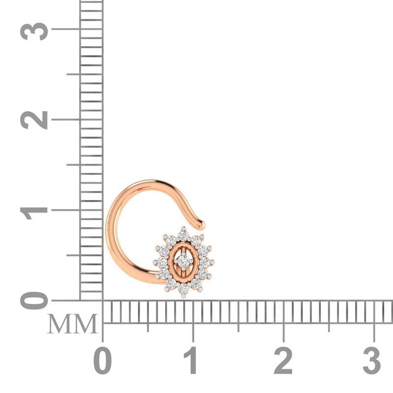 Avsar 9K Bis Hallmarked | Nosepin For Women/Girls |  Avno036 : AVNO036PC