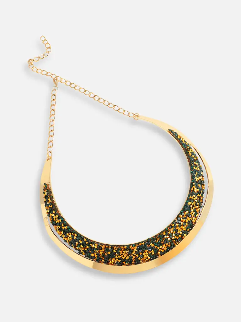 Sybella-Gold Plated Designer Party Necklace For Women : SOHNCK4953