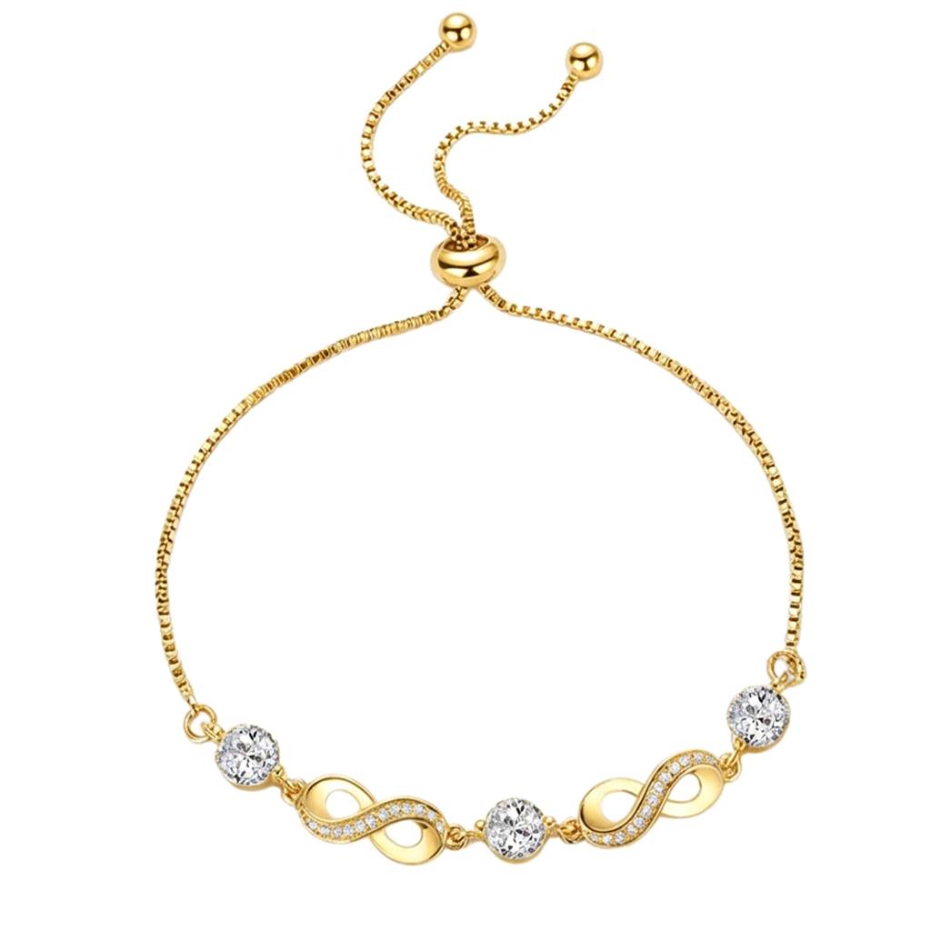 Stylish Adjustable Bracelet For Women & Girls |Cubic Zirconia & Crystal Studded | Festive Stylish Design Jewellery  : PX9B225G