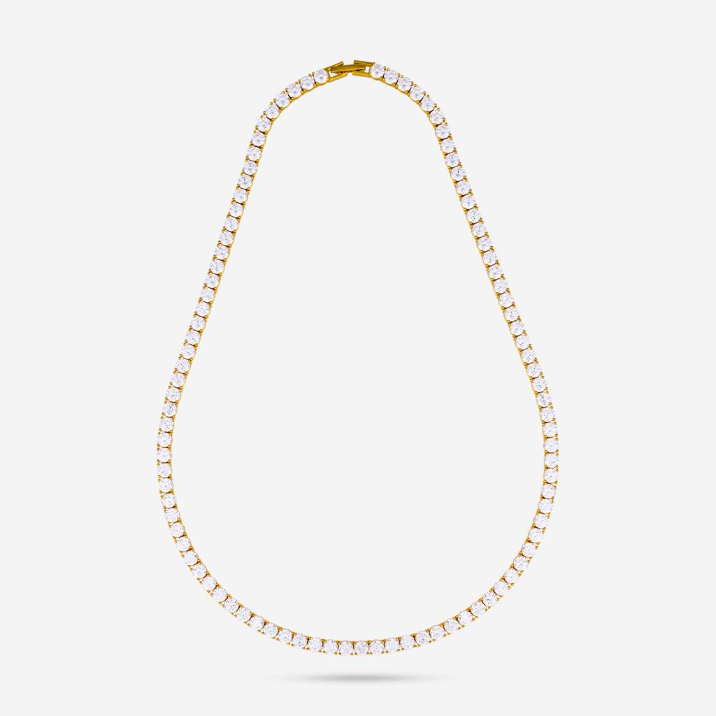 White Gold - Plated Party Wear Silver Necklace - 442962 : 442962