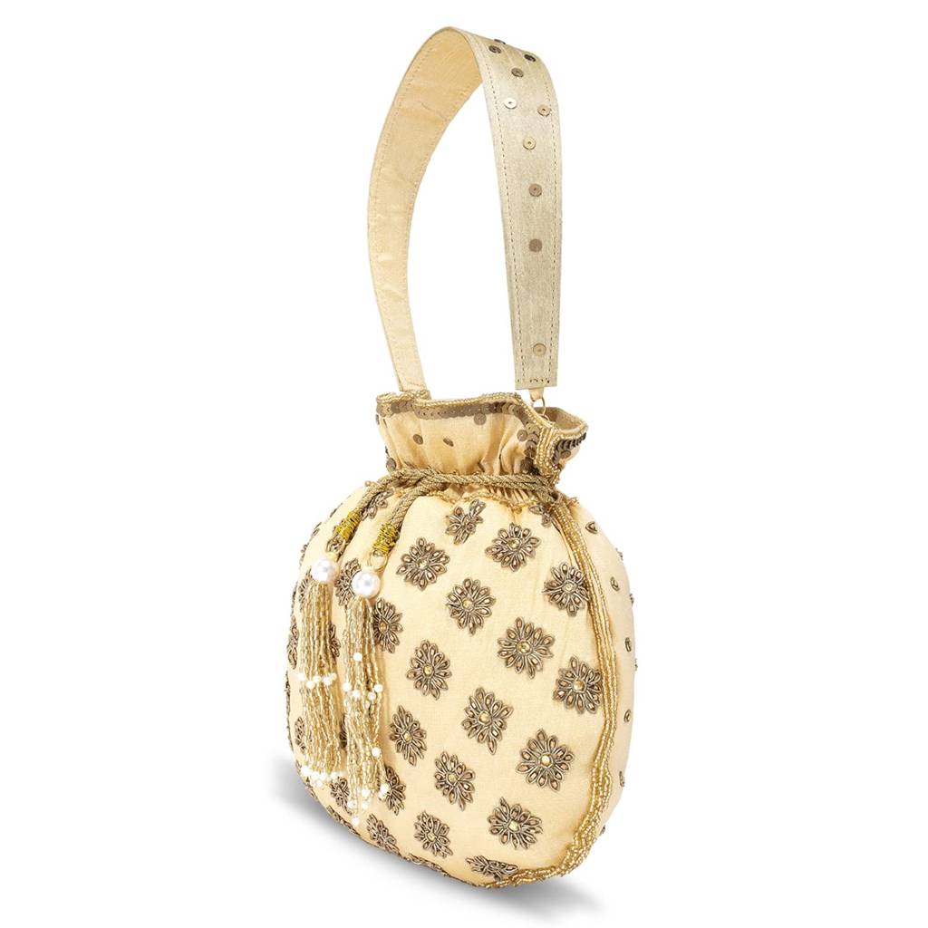 Potli Bags For Women Evening Bag Clutch Ethnic Bride Purse With Drawstring : P23G