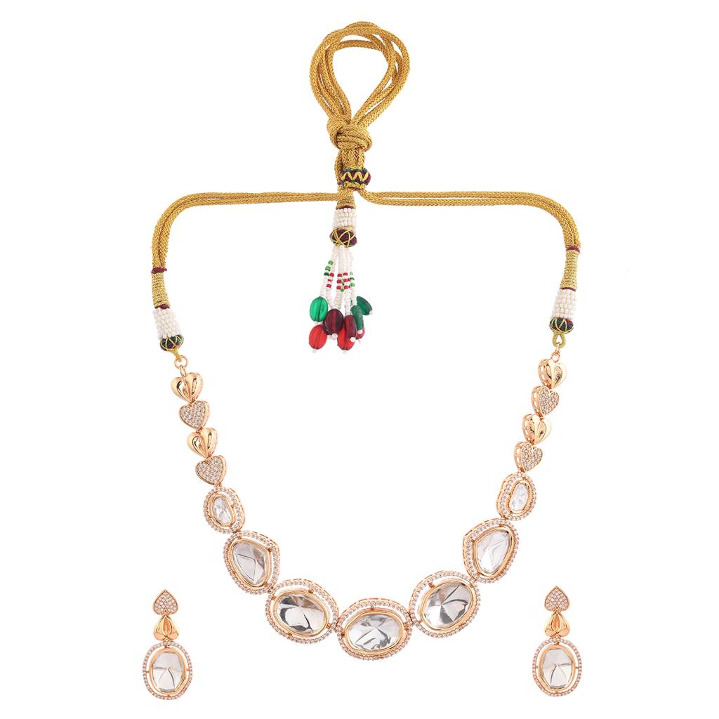 Kundan Opulance Regal Radiance Necklace Set : 8905124527827