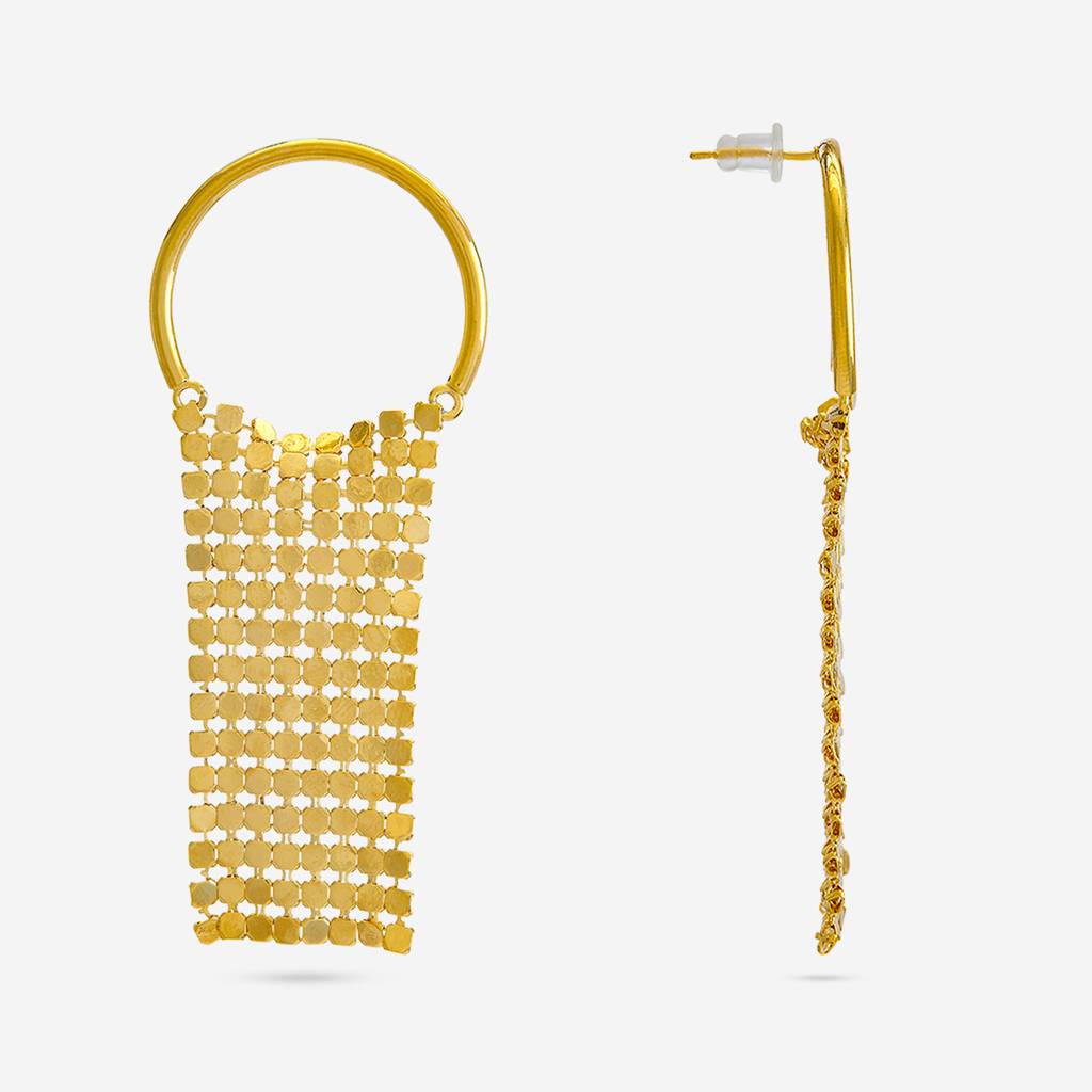 Gold - Plated Casual Wear Trendy Earring - 446607 : 446607